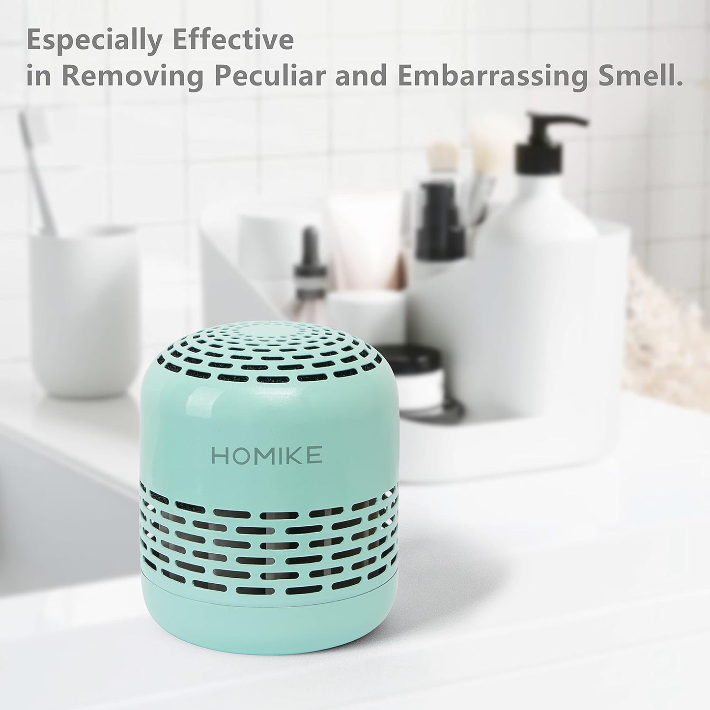 HOMIKE Refrigerator Deodorizer, Odor Eliminator,Last up to 10 Years for Car,Closet,Shoes
