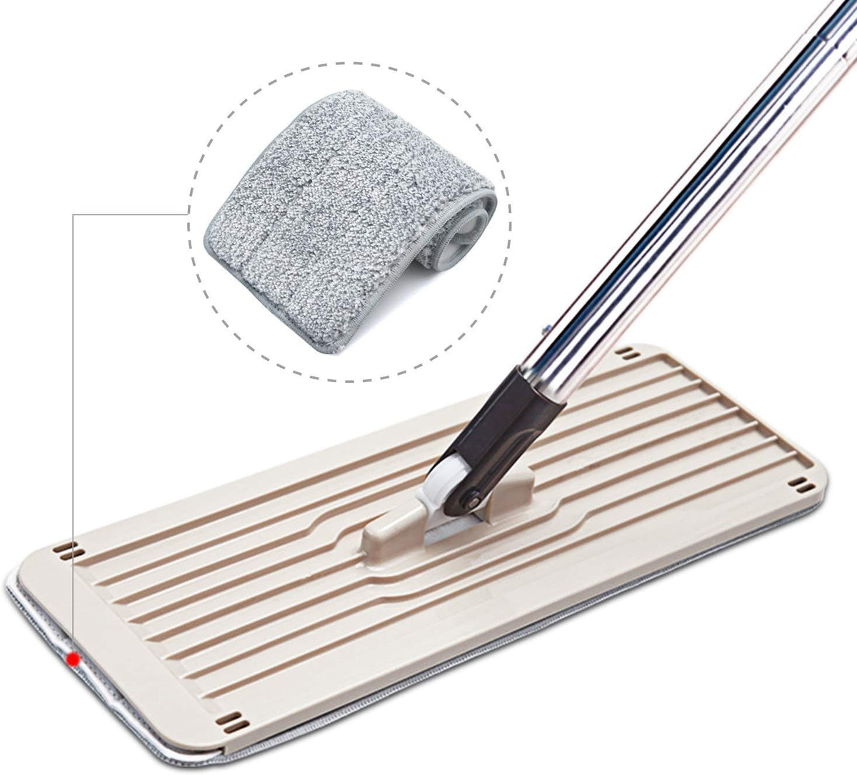 Bulletproof Microfiber Mop Replacement Heads - Washable Pads for Floor Cleaning Compatible with