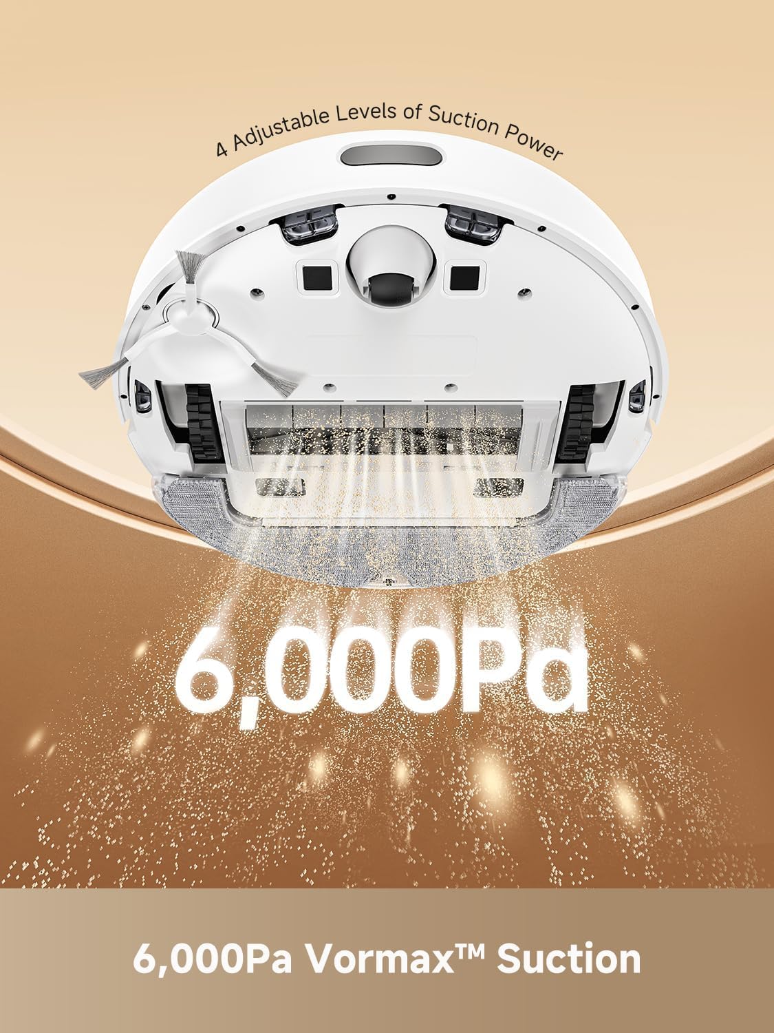 DREAME D10 Plus Gen 2 Robot Vacuum and Mop with Self Emptying Base for 90 Days of Cleaning, 6000 Pa