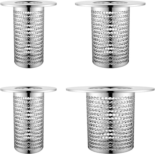 4 PCS Bathroom Sink Drain Strainers, Fit Hole Size from 1.25" to 2.17", Utility Recyclable Sink