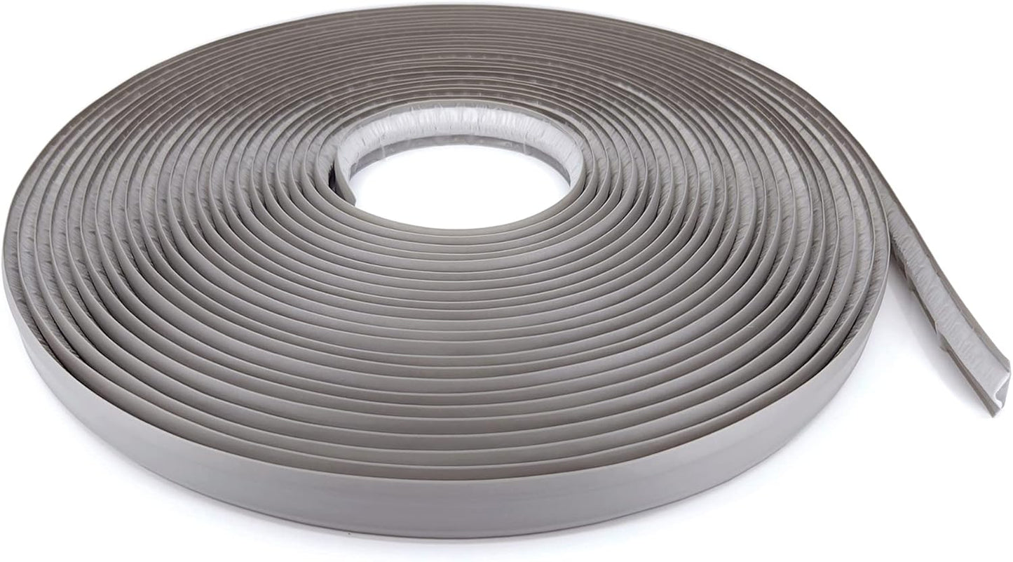 InstaTrim The Original Flexible Trim - 50ft Grey 3/4" Wide Caulk Tape - Adhesive Trim with Many