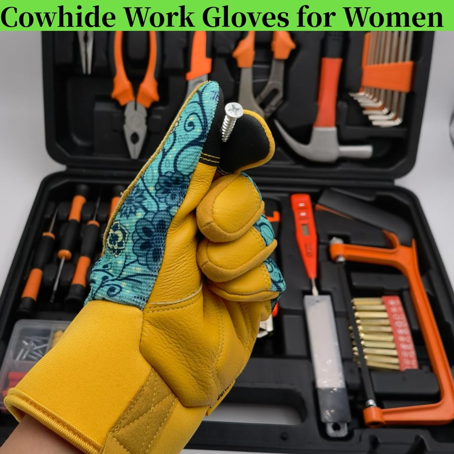 Thorn Proof&Puncture Resistant Gardening Gloves with Grip,Garden Gloves for Women, Leather Work