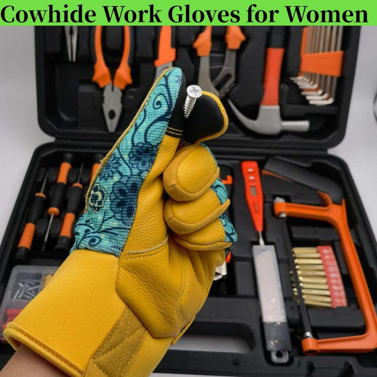 Thorn Proof&Puncture Resistant Gardening Gloves with Grip,Garden Gloves for Women, Leather Work