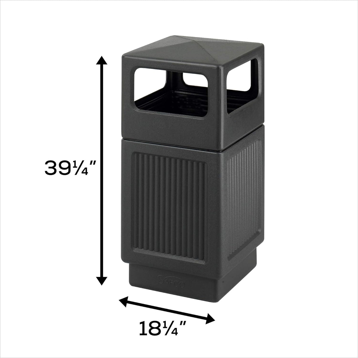 Safco Canmeleon Trash Can, 38 Gallons, Indoor and Outdoor Use, Durable & Weather-Resistant