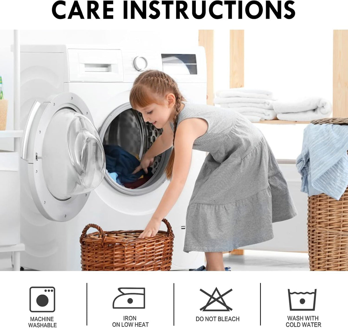 DWCN Black Blackout Curtains for Bedroom, 60 x 84 inches Long - Room Darkening Thermal Insulated