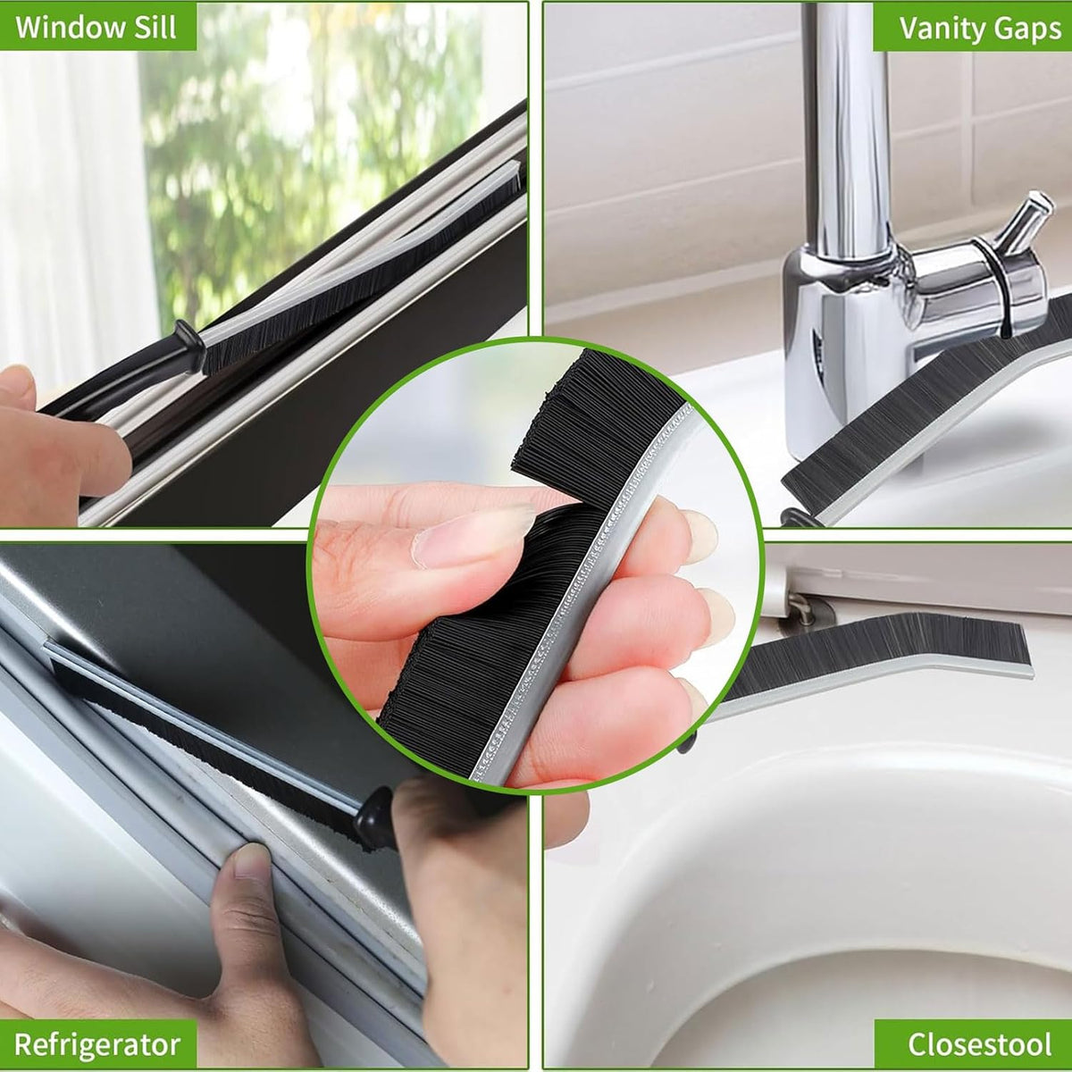 Crevice Cleaning Brush, Bathroom Gap Cleaning Brush, Hard Bristle Brush for Cleaning