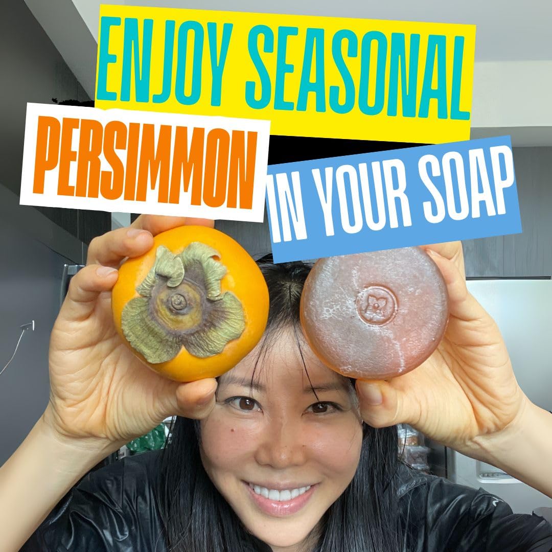 MIRAI Clinical Persimmon Soap Bar for Old People Smell - Nonenal Solution - Japanese Persimmon and