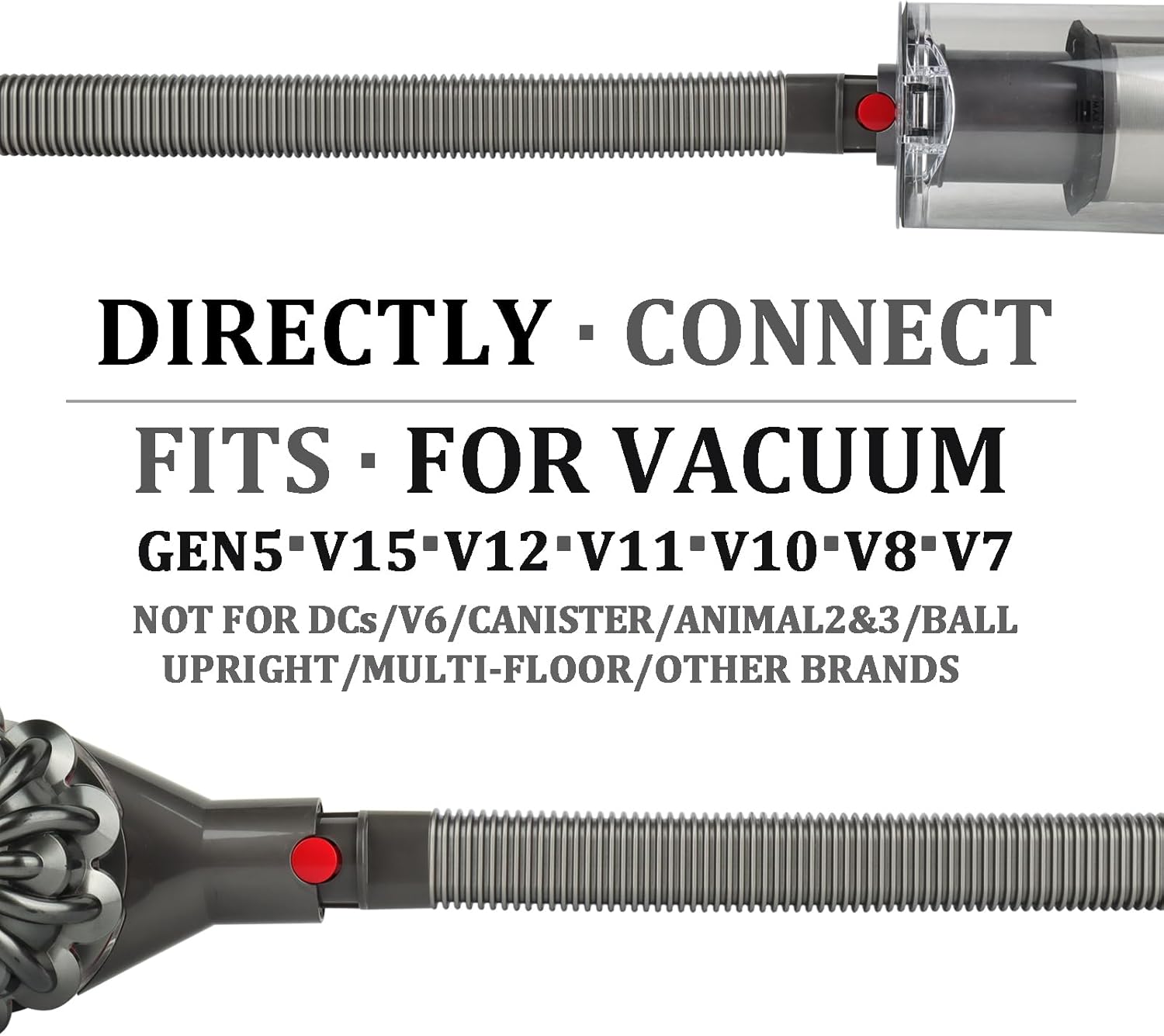 Dryer Vent Cleaner Hose Vacuum Attachments for Dyson Gen5 V15 V12 V11 V10 V8 V7 Detect Absolute