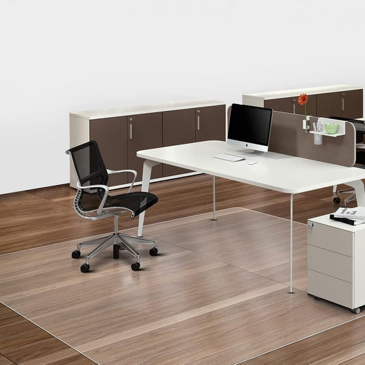 SALLOUS Chair Mat for Hard Floors, 60" x 75" Office Chair Mat for Hard Surface, Vinyl Floor Mat for