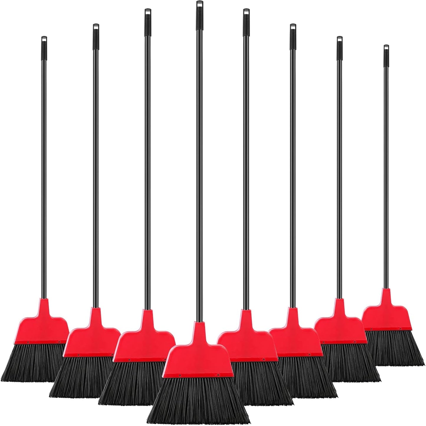 8 Pcs Outdoor Broom for Floor Cleaning 54 Inch Commercial Heavy Duty Broom Long Handle Kitchen