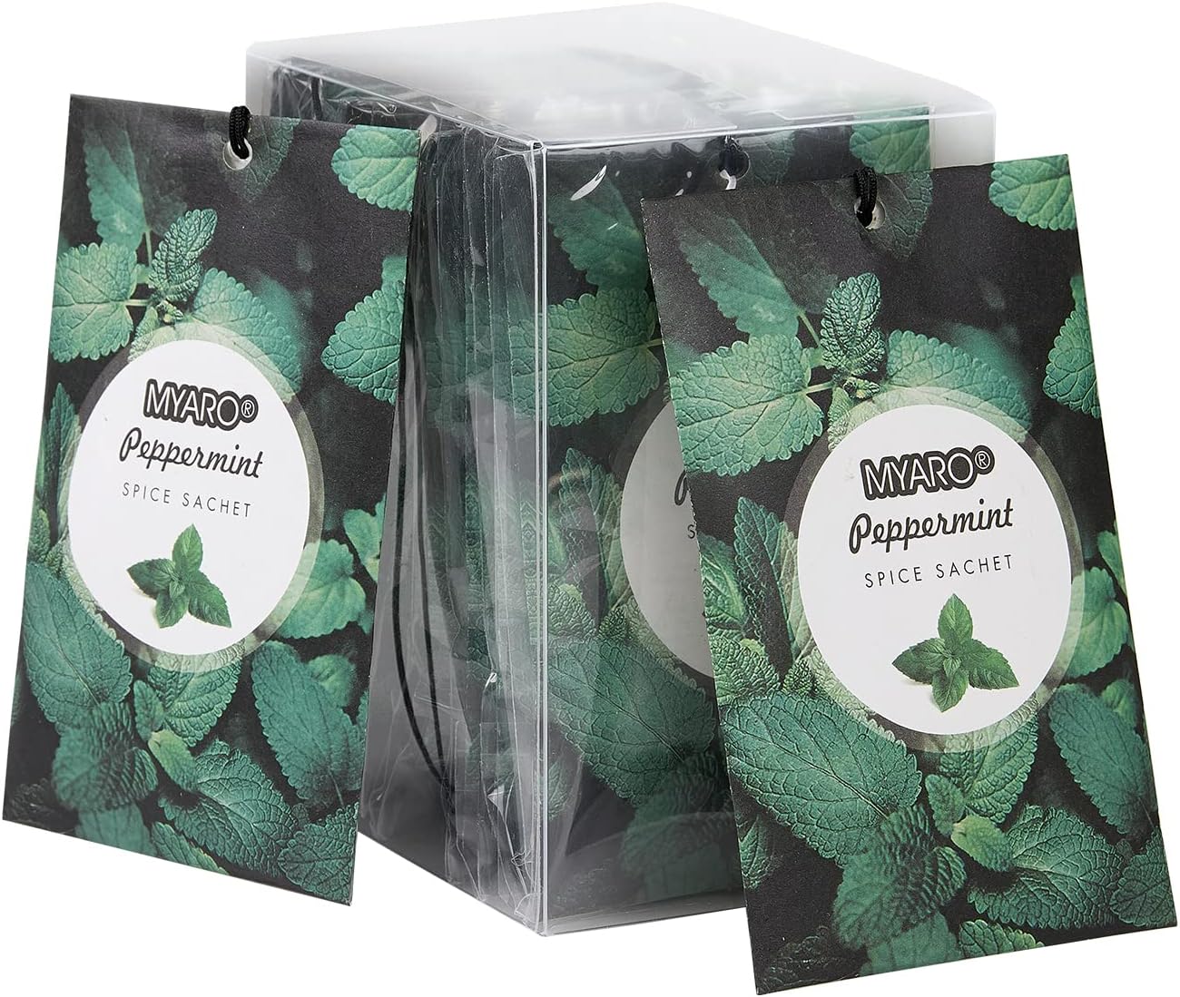 MYARO 12 Packs Peppermint Potpourri Bags Sachets for Drawer and Closet, Long-Lasting Drawer