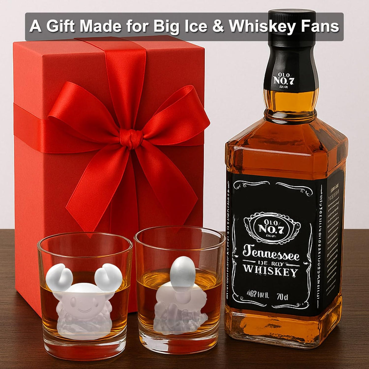 3D Crab Ice Cube Silicone Molds Tray for Whiskey, Cocktail, Drink Decor, Bar; Rich Details. Cute