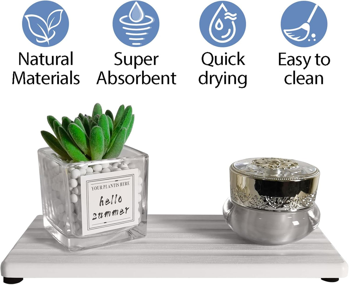 Diatomite Soap Dish, Water Absorbing Stone Tray, Kitchen Sink Organizer, Fast Drying Counter Holder