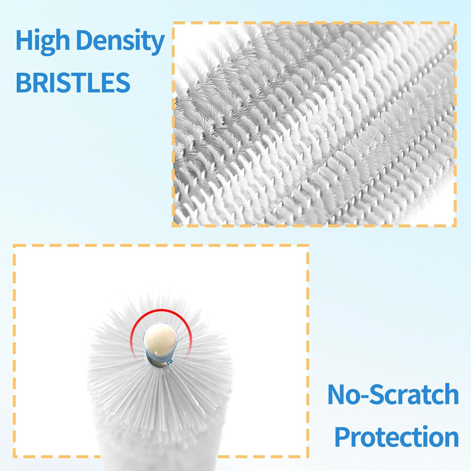 6 Pack Straw Cleaner Brush - 12.6 Inch Extra Long Straw Cleaners Different Sizes and Comfortable
