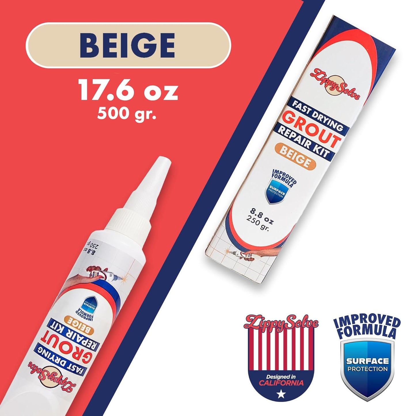 Tile Grout, Repair Kit, 2 Pack Grout Filler, Restore & Renew Tile Joints Line, Fast Drying Tile