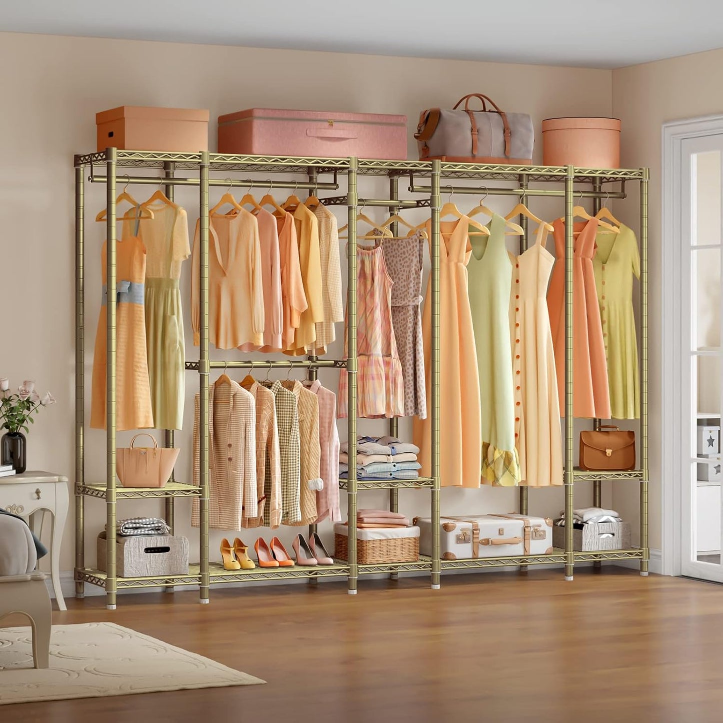 VIPEK V50 Extra Large Portable Closet Rack Bedroom Armoire Freestanding Wardrobe Closet, Heavy Duty