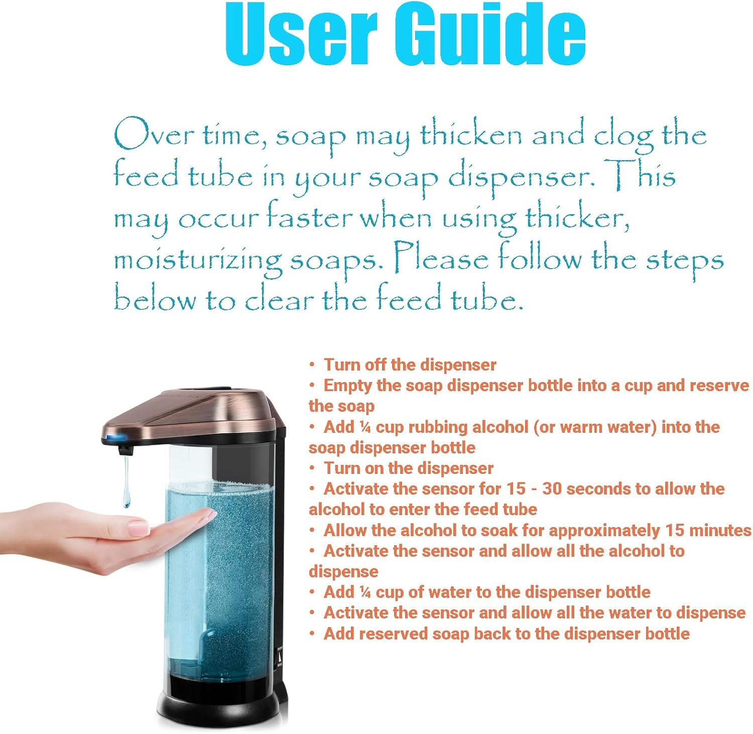 Secura 17oz Automatic Liquid Soap Dispenser, Touchless Battery Operated Hand Soap Dispenser with