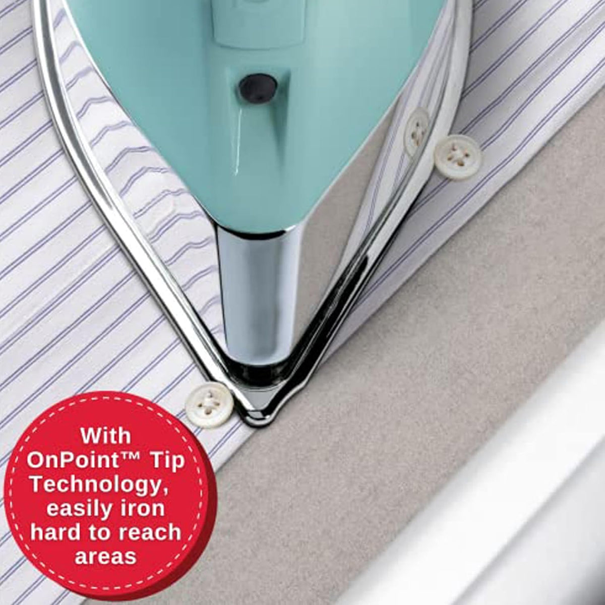 SINGER SteamCraft Plus Digital Display Iron, Five Fabric Settings, OnPoint Tip for Easy Ironing