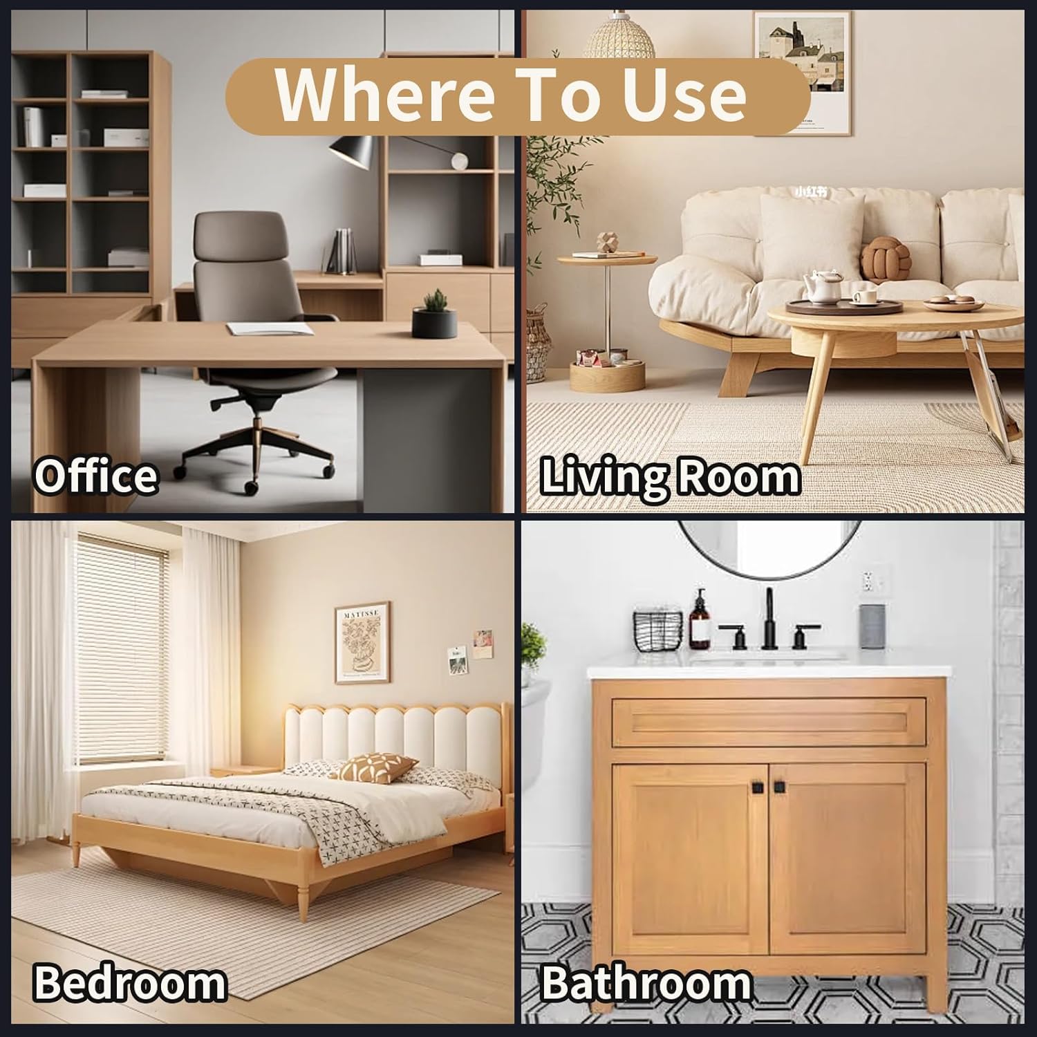 Wood Repair Kit, 13Pcs Wood Filler Repair kit, Wood Scratch Repair for Wooden Furniture, Floor