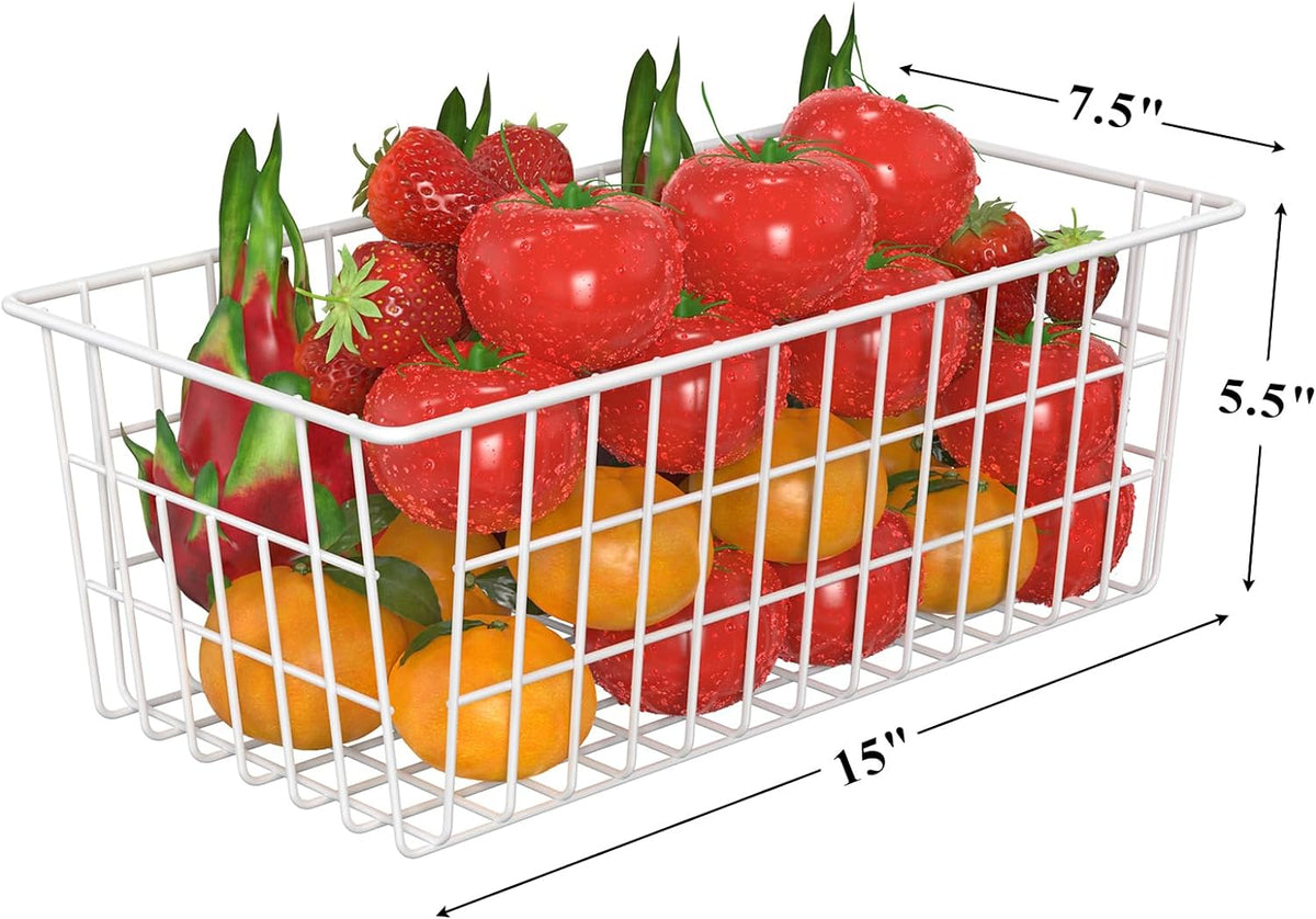 Orgneas Freezer Organizer Bins, Freezer Baskets for Chest Freezer and Upright Freezer Refrigerator