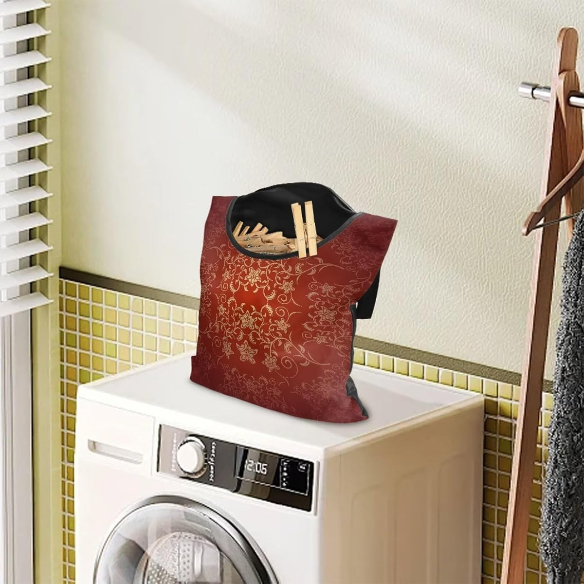 Home Outdoor Clothespin Holder - Windproof & Water Resistant Storage Bag - Commercial Quality