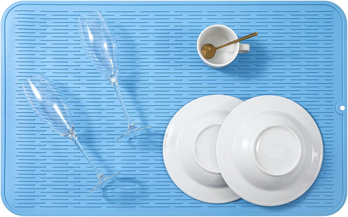 Silicone Dish Drying Mat for Multiple Usage,Easy clean,Eco-friendly,Heat-resistant Silicone Mat for
