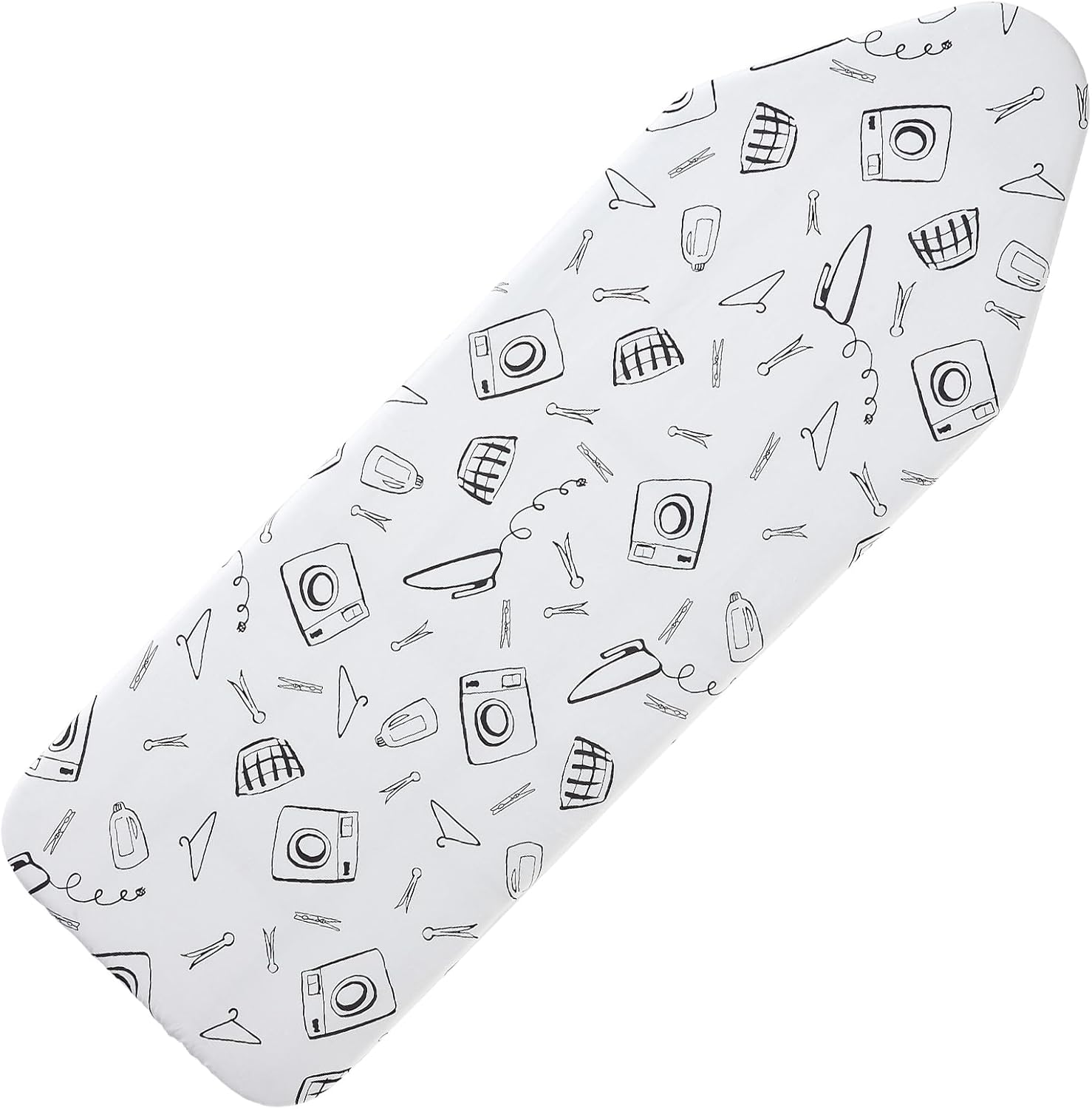 Extra Wide Ironing Board Cover and Pad 18 x 54 inch Heat Reflective with Hook and Loop Fasteners