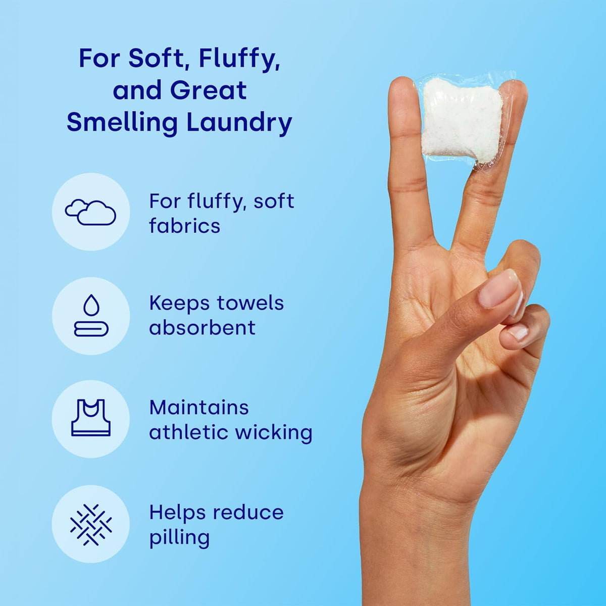 Dropps Laundry Fabric Softener Pods, Lavender Meadow (32 Pods) - Laundry Additive for Softening &
