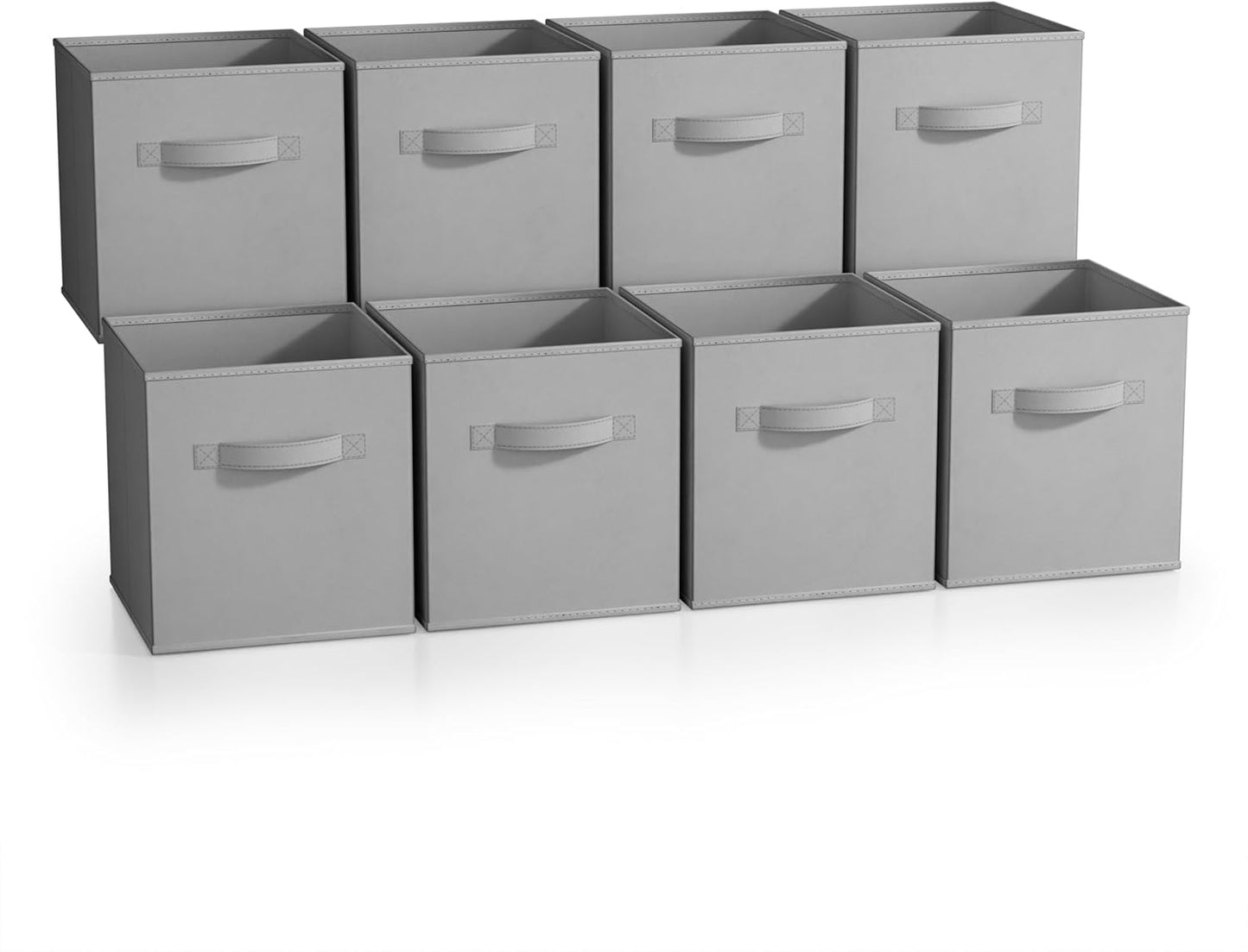Sorbus Fabric Storage Cubes - 8 Foldable Storage Bins for Organizing Pantry, Cubbies, Toy Box