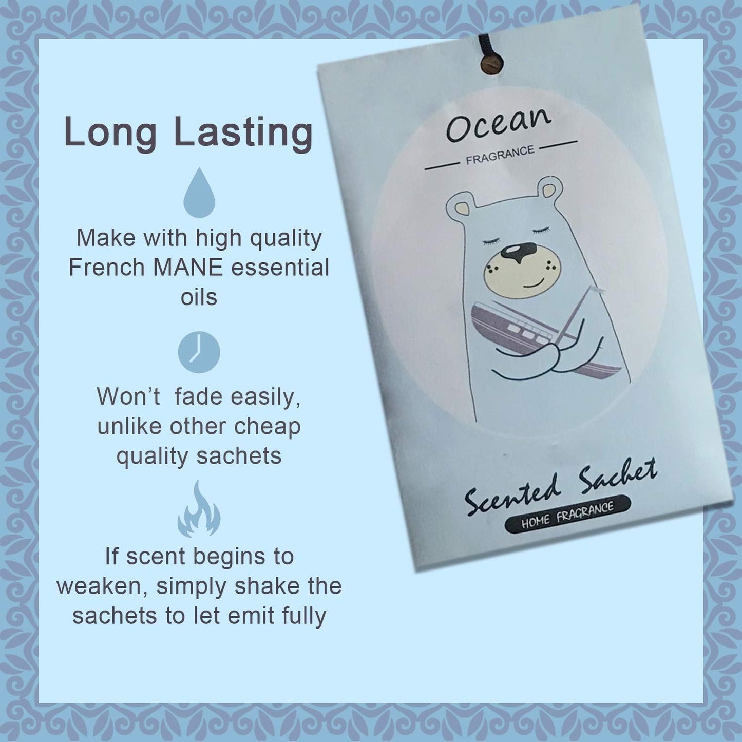 14 Packs Scented Sachets for Drawers and Closets Lavender, Rose, Jasmine, Ocean, Vanilla