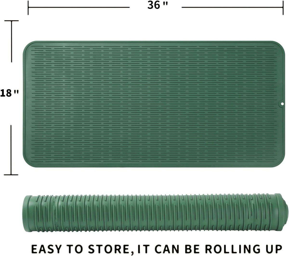 Silicone Dish Drying Mat for Multiple Usage,Easy clean,Eco-friendly,Heat-resistant Silicone Mat for