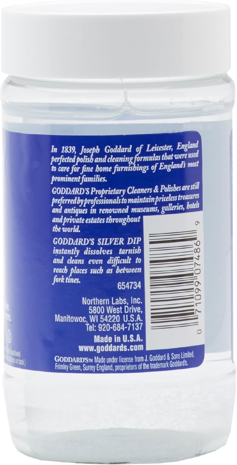Goddard’s Silver Cleaner Dip – Silver Jewelry Cleaner Solution for Filigree Metalwork & Small Items