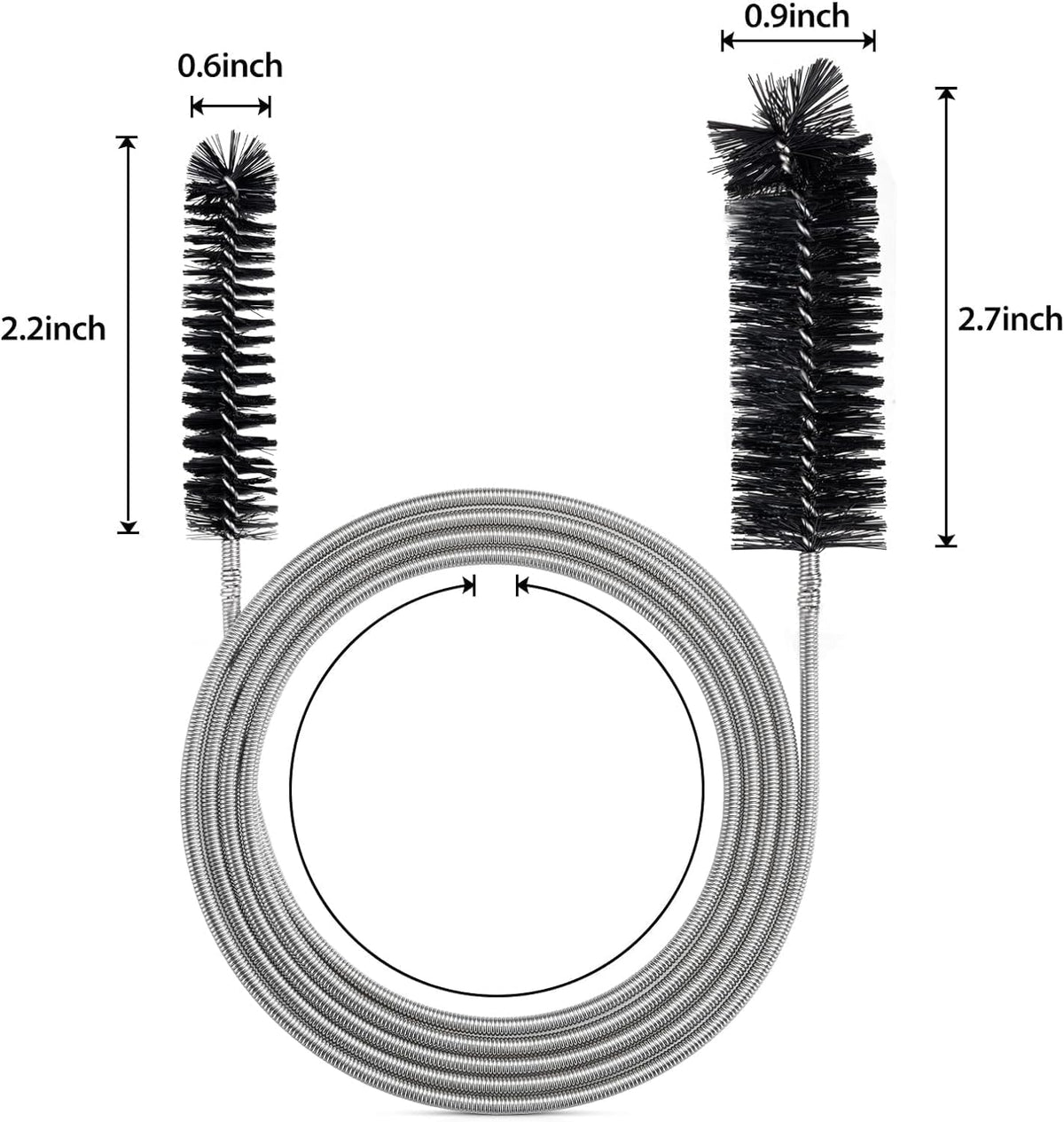 Drain Brush Pipe Cleaning Brush Slim Drain Hole Cleaning Tool Hose Flexible Feeding Tube Cleaning