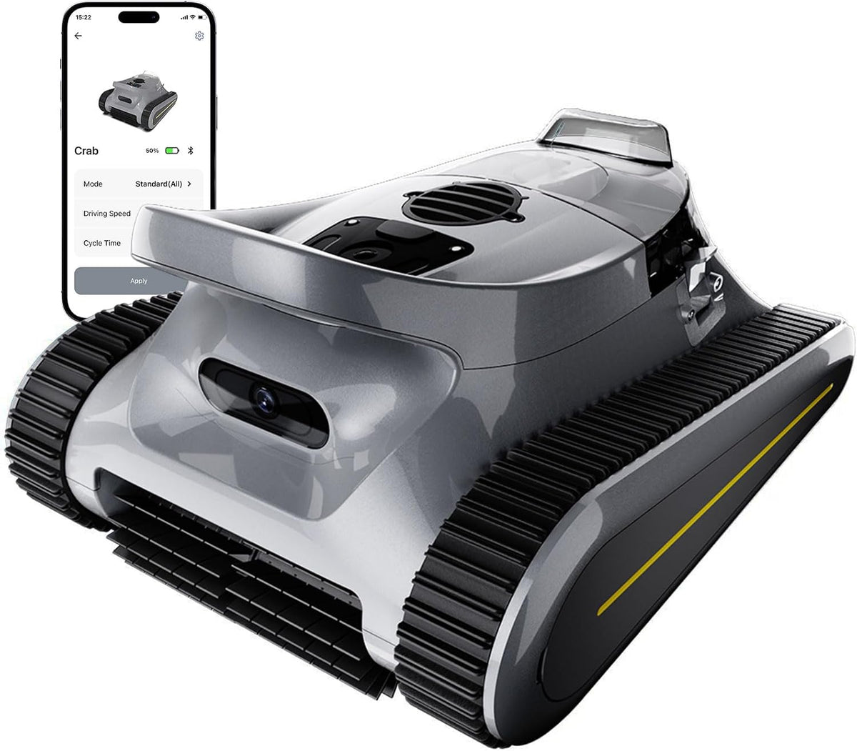 Cordless Robotic Pool Cleaner -Pool Vacuum 180W Brushless Motor, 45,000Pa Suction, Wall Climbing