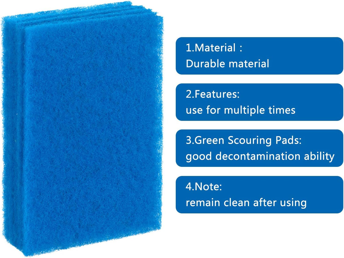Jetec Scrub Pads Scouring Pads Sponge Dish Scrubber Scouring Cleaning Non Scratch for Kitchen