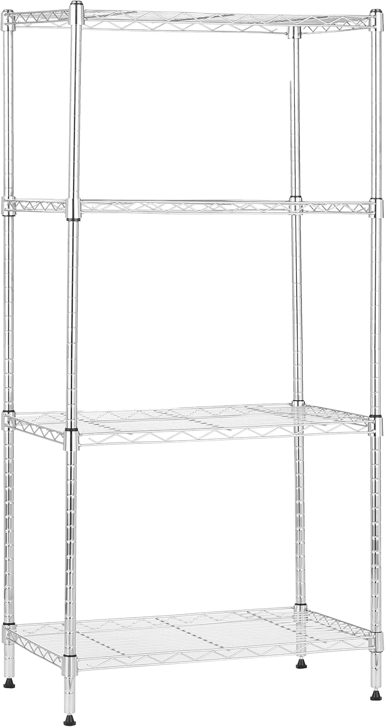 Amazon Basics 4-Shelf Adjustable, Storage Shelving Unit, (200 Pound Loading Capacity per Shelf)