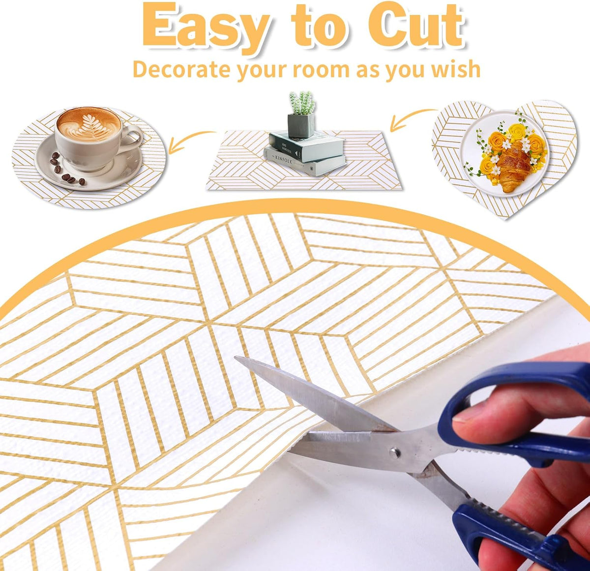 Shelf Liners for Kitchen Cabinets Non Adhesive Shelf Liner Paper Non-Slip Thickened Drawer Liner