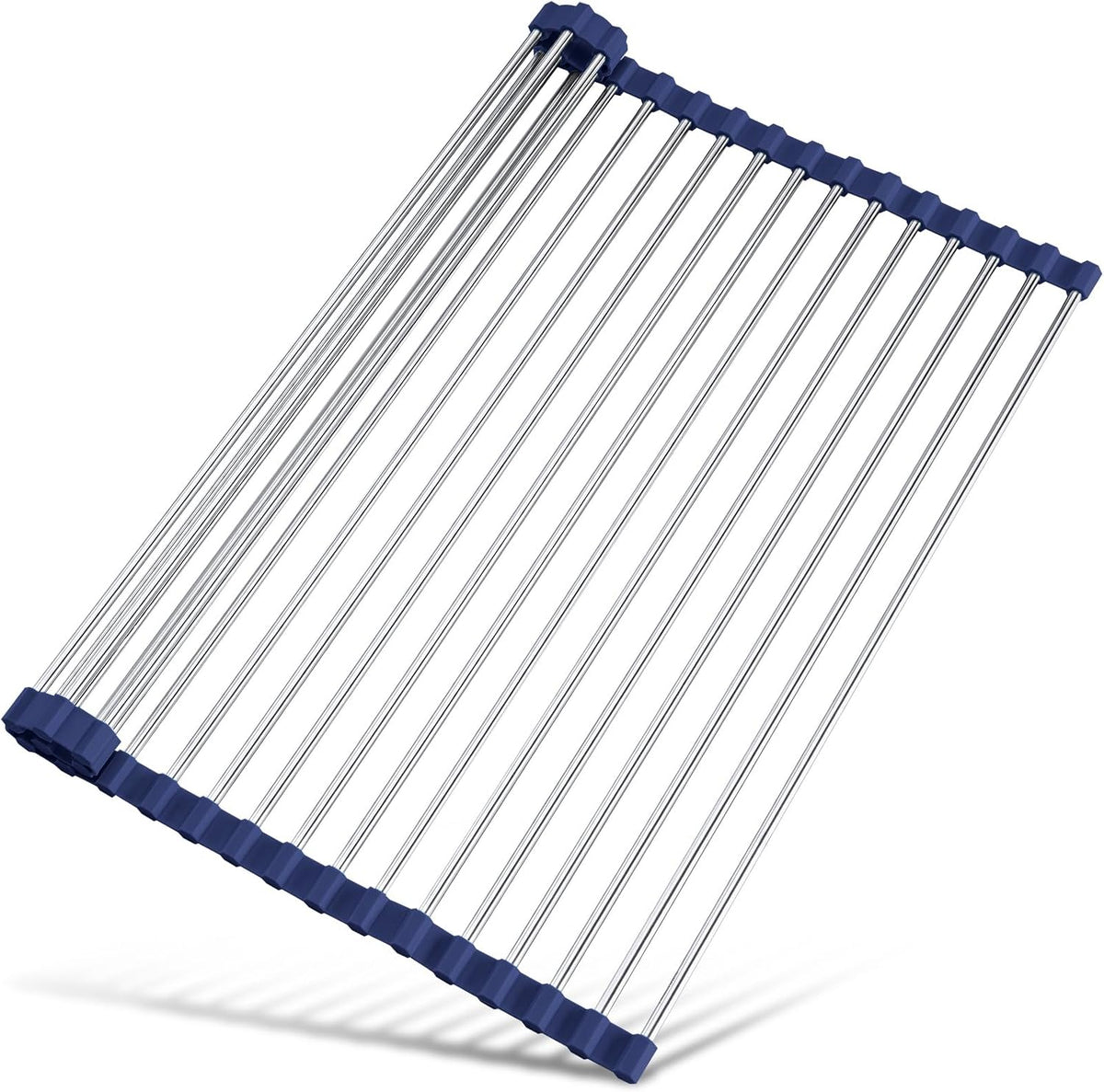 Tomorotec 17.7" x 15.5" Roll Up Dish Drying Rack Over Sink Drying Rack Sink Cover Kitchen Sink