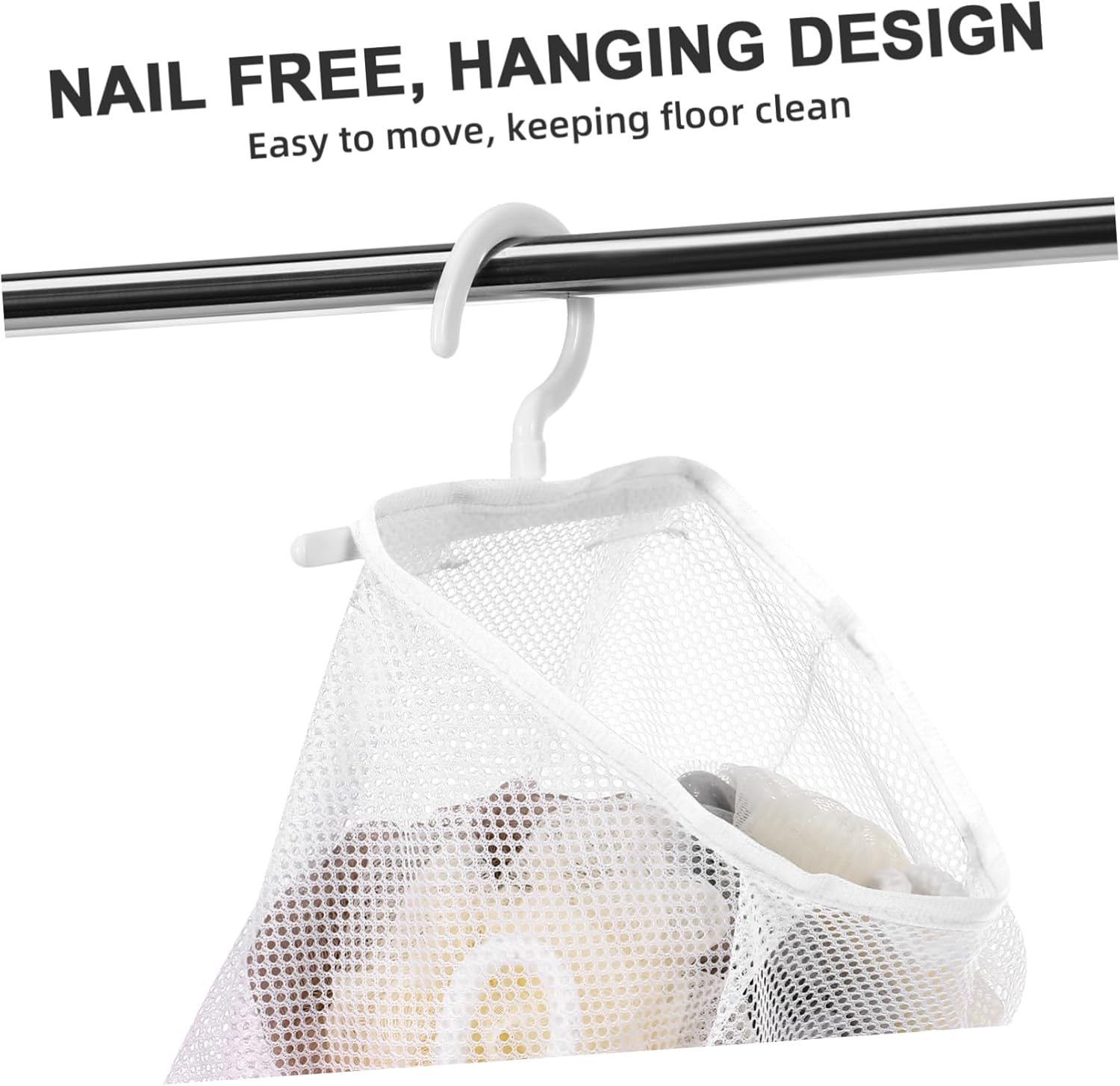 Cabilock 3pcs Mesh Hanging Bag Travel Underwear Organizer Bag Hand Inserts Organizer Undergarment