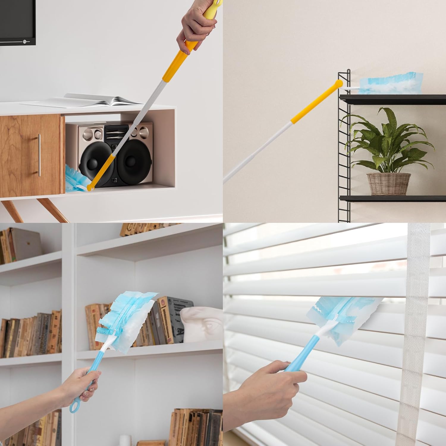 KeFanta Duster Refills for Swiffer Dusters, 180 Heavy Duty Multi Surface Refills & 1 Handle