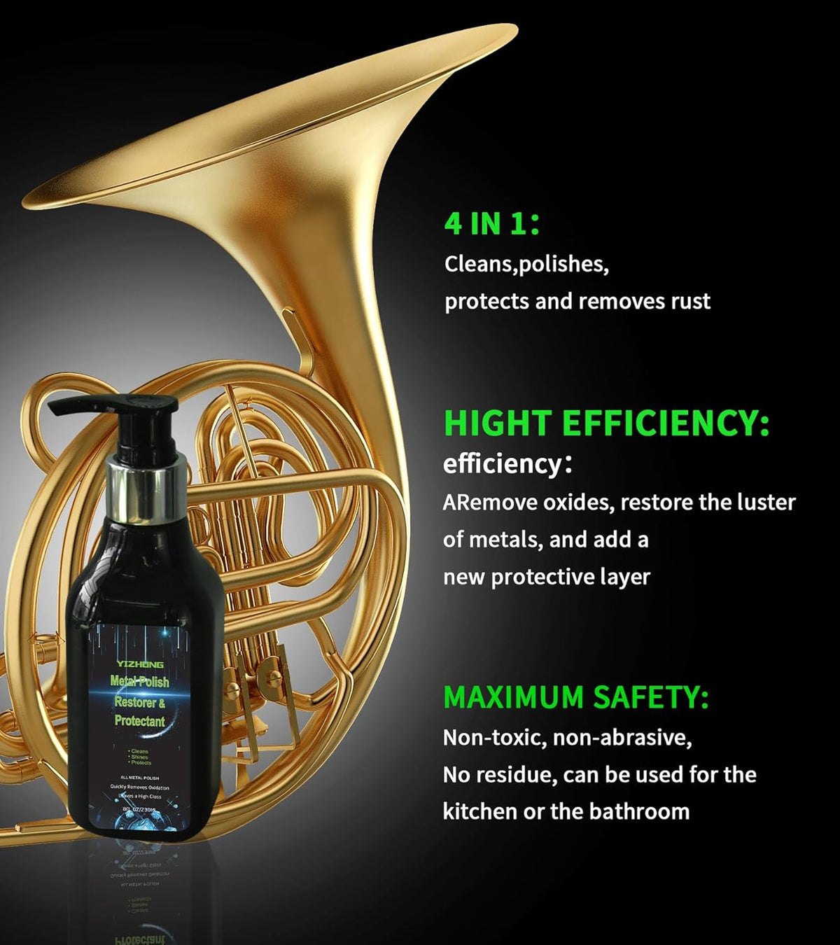 Musical Instrument Polishing Cleaning, Rust Removal, Restoration & Oxidation Protection Kit Various