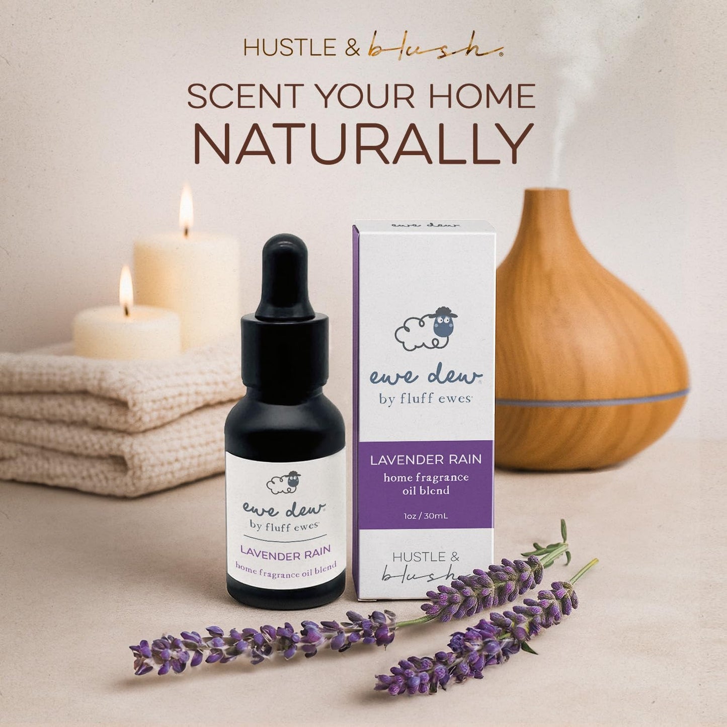 Laundry Essential Oils for Dryer Balls 15ml Lavender Rain - Blend of Laundry Fragrance Oil and