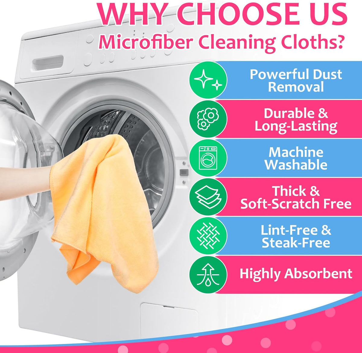 Newwiee 3 Pcs Extra Large Microfiber Cleaning Cloth 30" x 20" Washable Reusable Microfiber Towel