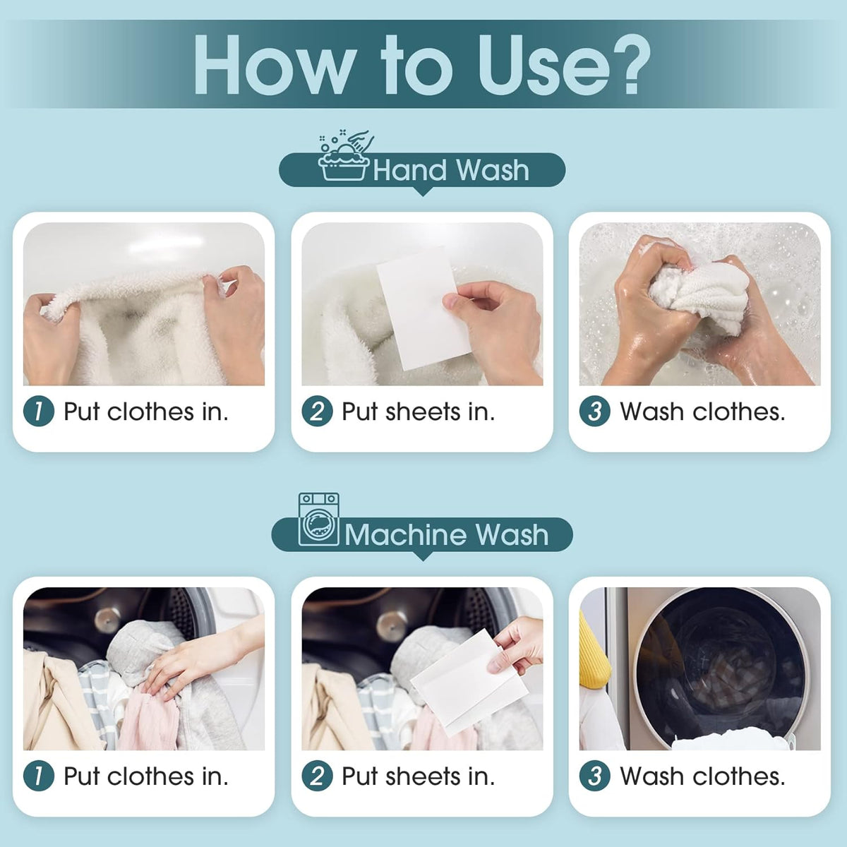 Poesie Laundry Detergent Sheet Fresh Linen Scent 320 Sheets Travel Laundry Kit No waste Portable