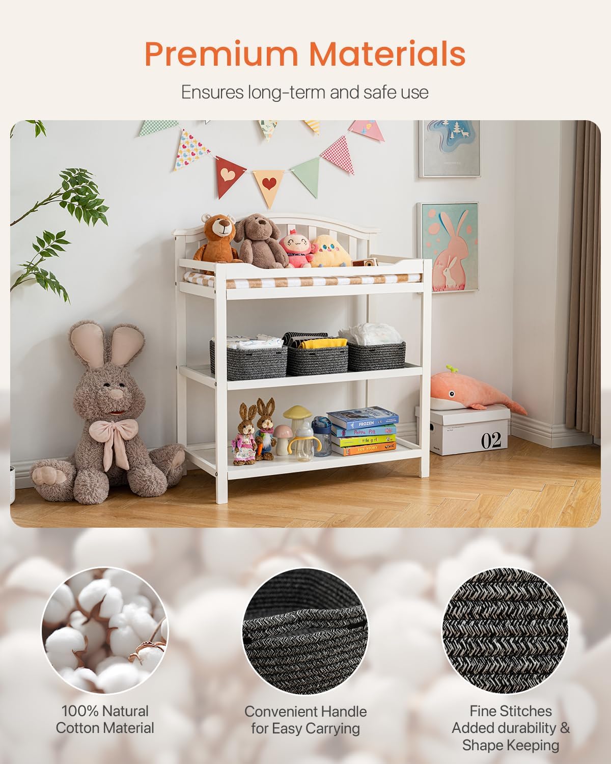 Small Woven Basket, 12 x 8 x 4.5 Inches, Storage Basket for Organizing, Cute Small Rope Shelf