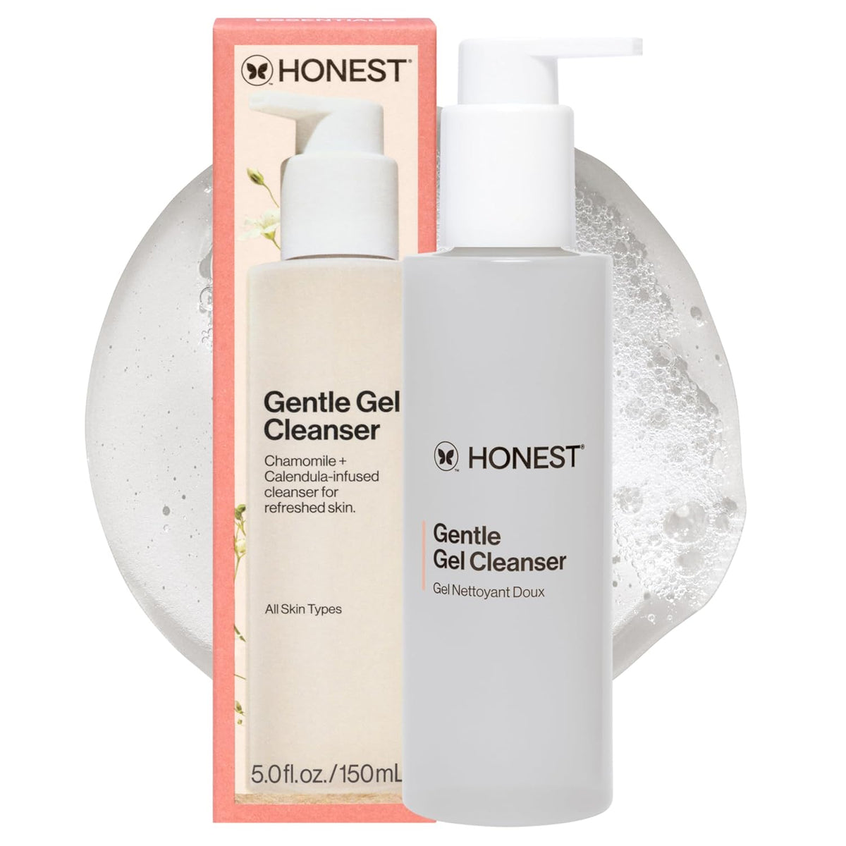 Honest Beauty Gentle Gel Daily Face Cleanser | Calms, Refreshes, + Hydrates | Vegan + Safe for