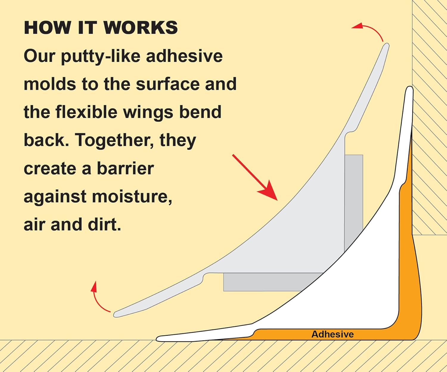 InstaTrim The Original Flexible Trim - 50ft Dark Brown 3/4" Wide Caulk Tape - Adhesive Trim with