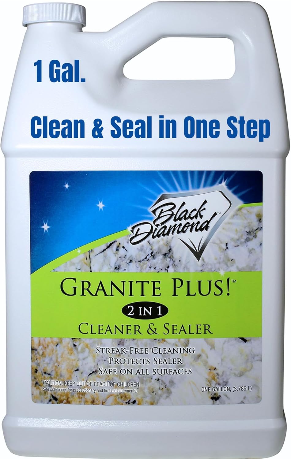 Black Diamond Stoneworks GRANITE PLUS! 2 in 1 Cleaner & Sealer for Granite, Marble, Travertine