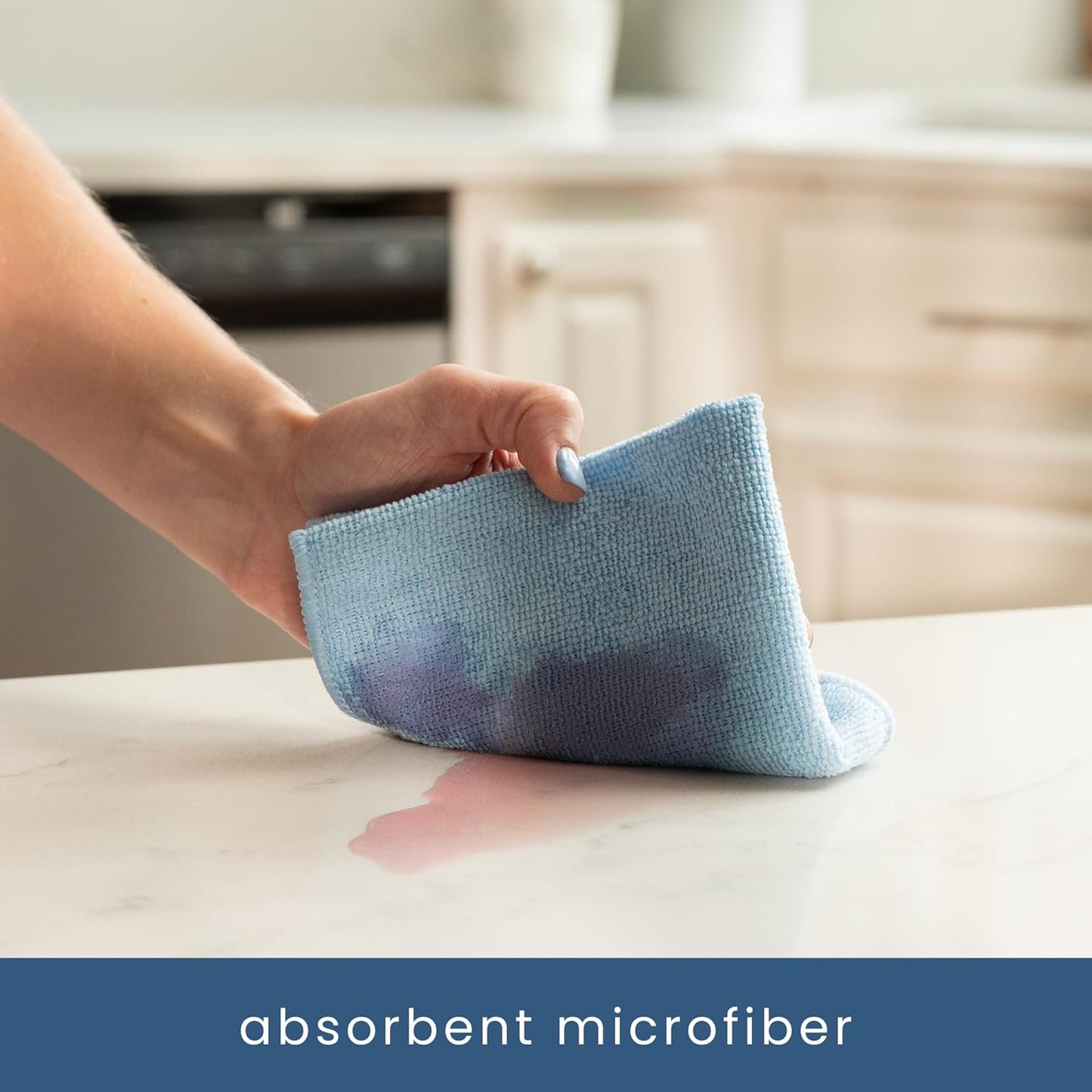 S&T INC. 200 Pack Microfiber Cleaning Cloth, Bulk Towels for Home, Reusable Microfiber Towels for