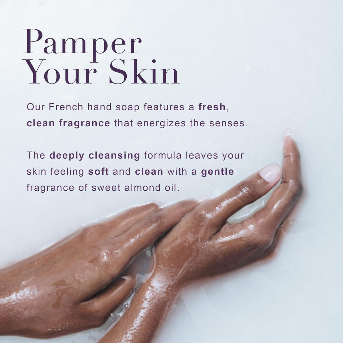 A LA MAISON French Liquid Hand Soap Eco-Friendly Refill Pouch, Fresh Sea Salt - Natural Hand Wash